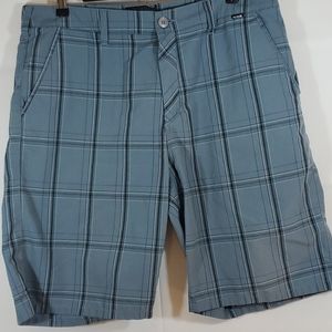 Hurley Shorts Plaid - 34 waist - big block hatch
